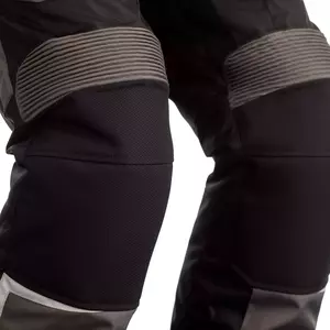 RST Maverick CE tekstilne motociklističke hlače crne/sive/srebrne 4XL-3