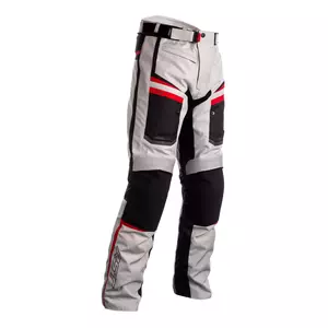 Pantalón de moto textil RST Maverick CE plata/negro/rojo 4XL-1