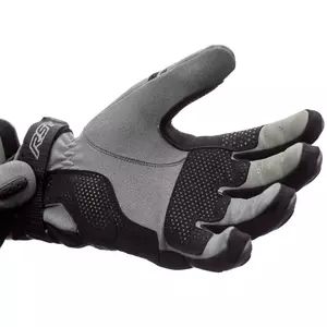 RST Adventure X CE sive/srebrne usnjene motoristične rokavice M-3