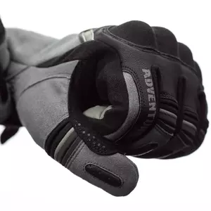 RST Adventure X CE šedé/strieborné kožené rukavice na motorku M-4