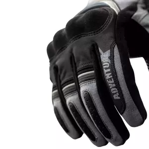 RST Adventure X CE šedé/strieborné kožené rukavice na motorku M-5