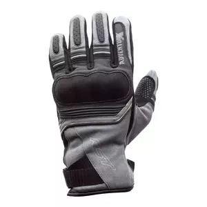 RST Adventure X CE šedé/stříbrné kožené rukavice na motorku L - 102392-GRY-10