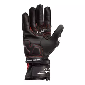 RST Pilot μαύρα/κόκκινα/λευκά δερμάτινα γάντια μοτοσικλέτας L-2