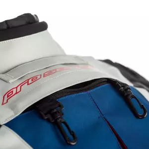 RST Pro Series Adventure X CE ledinė/mėlyna/raudona/juoda tekstilinė motociklininko striukė M-9