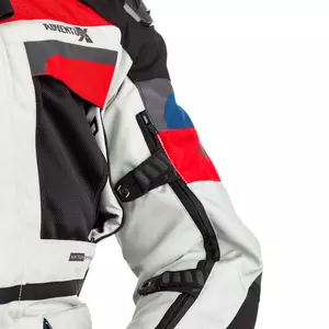 RST Pro Series Adventure X CE ice/albastru/roșu/negru jachetă de motocicletă din material textil L-10