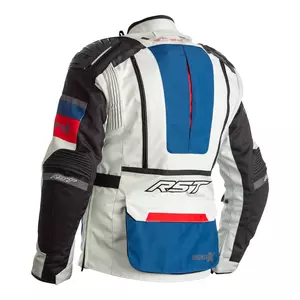 RST Pro Series Adventure X CE ghiaccio/blu/rosso/nero giacca da moto in tessuto L-2