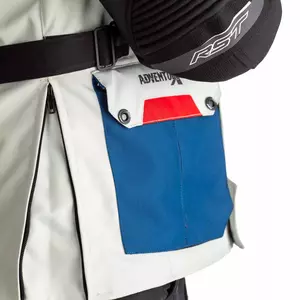 RST Pro Series Adventure X CE ghiaccio/blu/rosso/nero giacca da moto in tessuto L-8