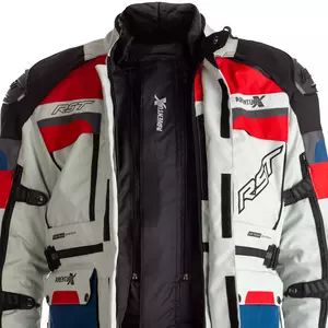 Jachetă de motocicletă RST Pro Series Adventure X CE ice/albastru/roșu/negru din material textil 3XL-3