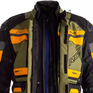 RST Pro Series Adventure X CE zöld/barna M textil motorkerékpár kabát-4