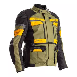 Jachetă de motocicletă RST Pro Series Adventure X CE verde/ocru 3XL din material textil-1