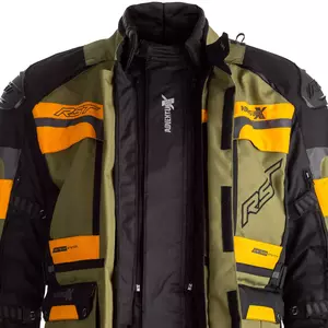Jachetă de motocicletă RST Pro Series Adventure X CE verde/ocru 3XL din material textil-3