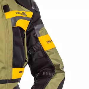 Jachetă de motocicletă RST Pro Series Adventure X CE verde/ocru 4XL din material textil-7