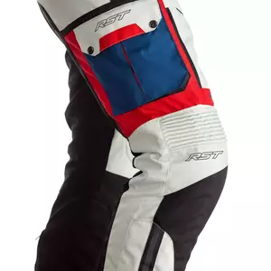 RST Pro Series Adventure X CE ice/blue/red/black textilné nohavice na motorku M-3