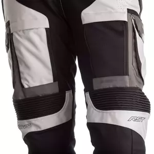 Calças de motociclismo têxteis RST Pro Series Adventure X CE cinzentas/prateadas L-4