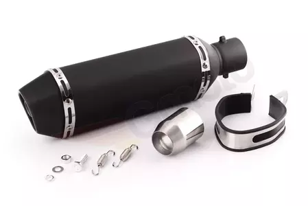 Dušilec zvoka - izpušni sistem za motorna kolesa, univerzalni, črn-1