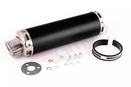 Schalldämpfer - Motorradauspuff universal Aluminium schwarz - 255320
