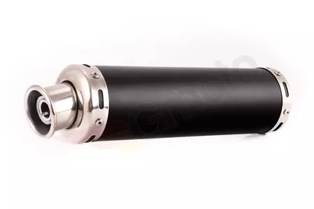 Silenziatore - scarico moto universale in alluminio nero-3