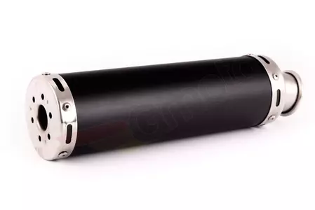 Ljuddämpare - motorcykelavgas universal aluminium svart-4