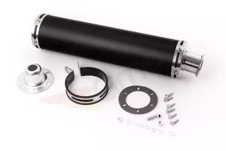 Schalldämpfer - Motorradauspuff Universal Aluminium groß schwarz - 255321