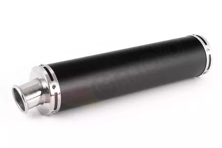 Ljuddämpare - motorcykelavgas universal aluminium stor svart-3