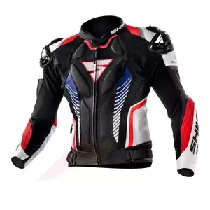 Shima Apex rojo azul negro chaqueta de moto de cuero 46-1