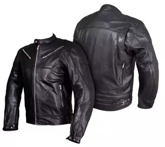 L&J Rypard Letná kožená bunda na motorku čierna L - KSM045/L