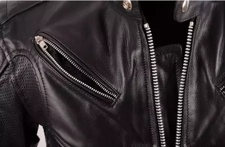 L&J Rypard Καλοκαιρινό δερμάτινο μπουφάν μοτοσικλέτας μαύρο 2XL-6