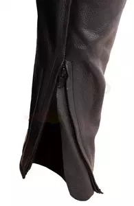L&J Rypard Jarwis pantalones de moto de cuero negro/blanco M-4