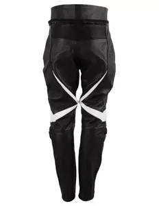 L&J Rypard Jarwis calças de couro para motociclistas preto/branco L-3