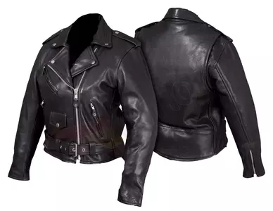 L&J Rypard Ismena Lady sieviešu ādas motocikla jaka melna S-1