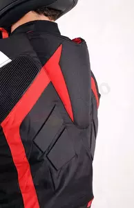 L&J Rypard Tromso černá/bílá/červená textilní bunda na motorku M-2