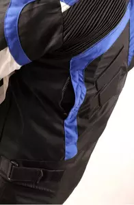 L&J Rypard Tromso giacca da moto in tessuto nero/bianco/blu S-3