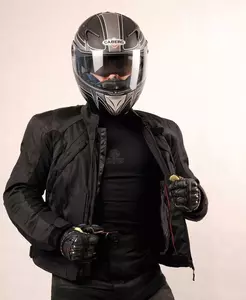 L&J Rypard Tromso giacca da moto in tessuto nero S-2