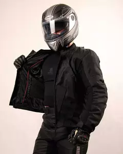 L&J Rypard Tromso giacca da moto in tessuto nero S-3