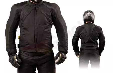 L&J Rypard Tromso giacca da moto in tessuto nero M - KTM030/M