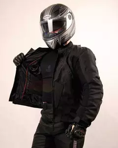 L&J Rypard Tromso giacca da moto in tessuto nero M-3
