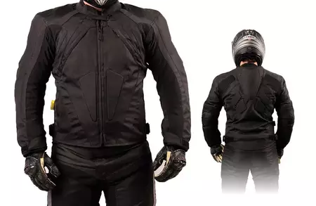 L&J Rypard Tromso giacca da moto in tessuto nero XL - KTM030/XL