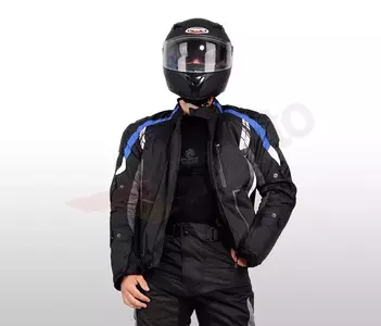 L&J Rypard Hyper fekete/kék textil motoros dzseki M-2