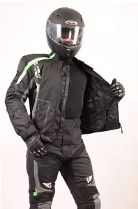 Chaqueta de moto textil L&J Rypard Hyper negra/verde S-2