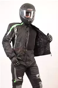 Kurtka motocyklowa tekstylna L&J Rypard Hyper czarno/zielona M-2