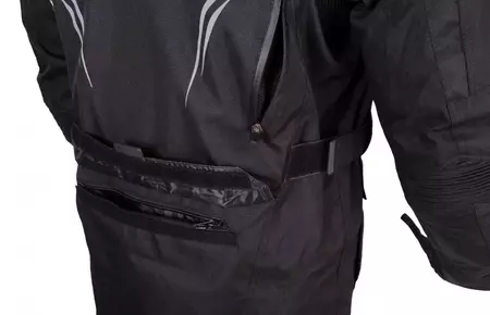 L&J Rypard Gimli jachetă de motocicletă din material textil negru L-7