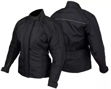 L&J Rypard Seva Lady chaqueta de moto textil para mujer negro S - KTD002/S
