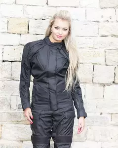 L&J Rypard Seva Lady chaqueta de moto textil para mujer negro S-2
