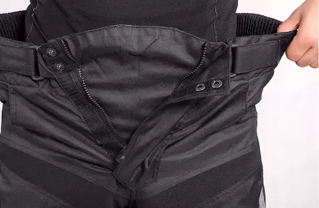 Pantaloni da moto in tessuto L&J Rypard Hyper nero/grigio/rosso 3XL-4