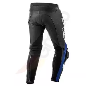 Shima Apex pantalones de moto de cuero blanco azul rojo negro L-3
