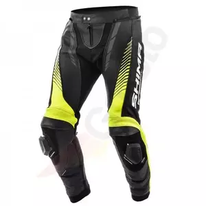 Shima Apex pantalones de moto de cuero negro fluo XS-2