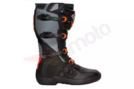 IMX X-TWO krosiniai enduro motociklininko batai juodi/oranžiniai/pilki 47 (312 mm vidpadis)-4