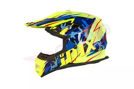 IMX FMX-01 Junior Camo Flo giallo YS casco da moto enduro-2