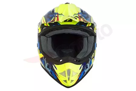 IMX FMX-01 Junior Camo Flo giallo YS casco da moto enduro-6