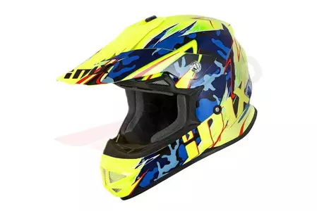 Motorrad Enduro Helm IMX FMX-01 Junior Camo Flo gelb YM